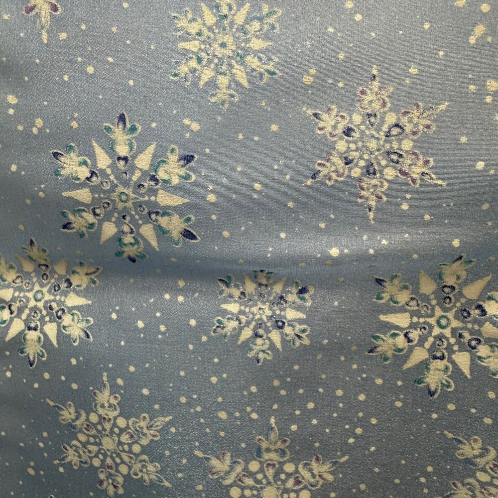 Handmade Bl Snowflake Glitter Tabard Apron Winter Christmas Side Tie Smock NWOT‎ - Picture 4 of 9